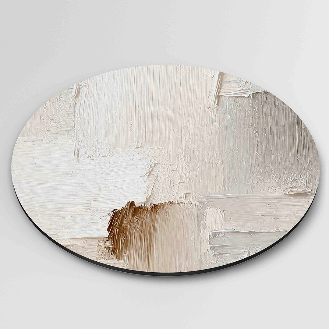 Beige textuur Muurcirkel