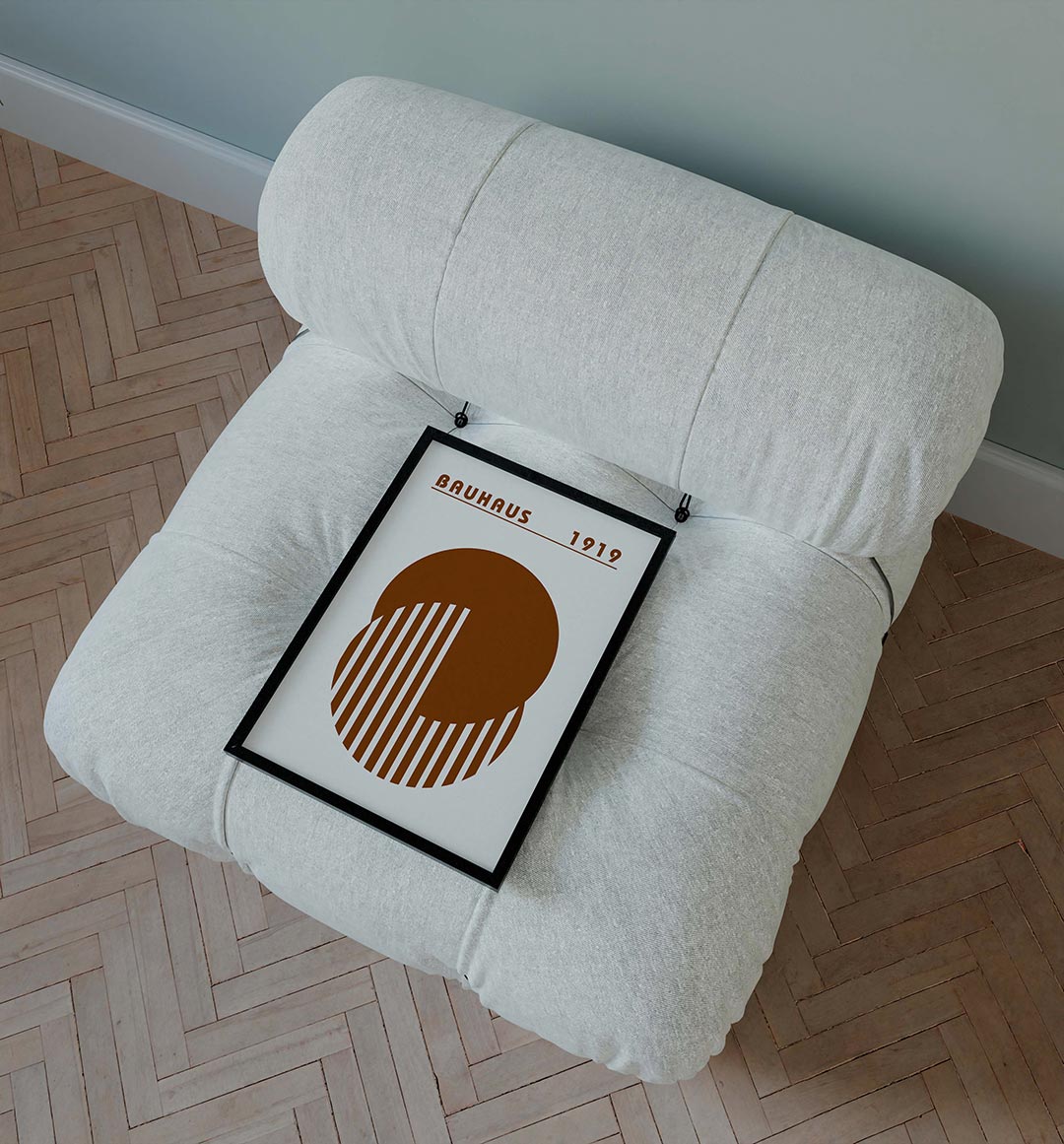 Cirkel en lijnen Poster