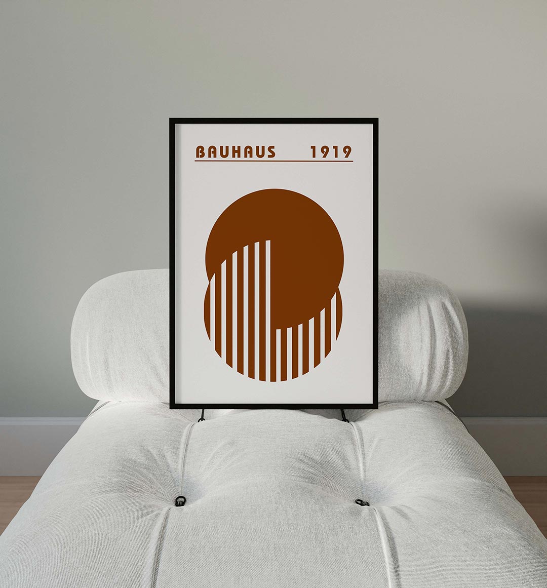 Cirkel en lijnen Poster