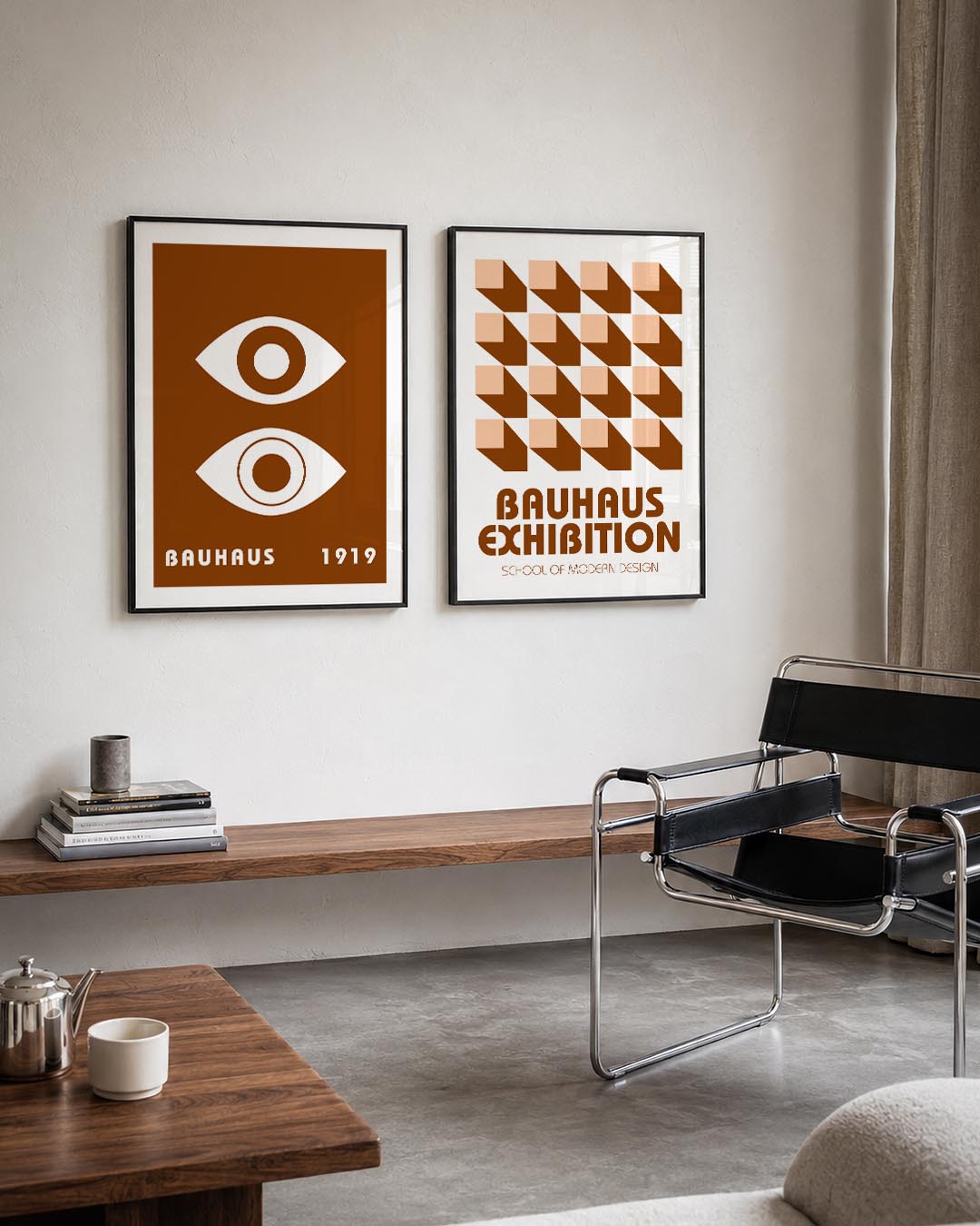 Oogvormen en contrast Postersets