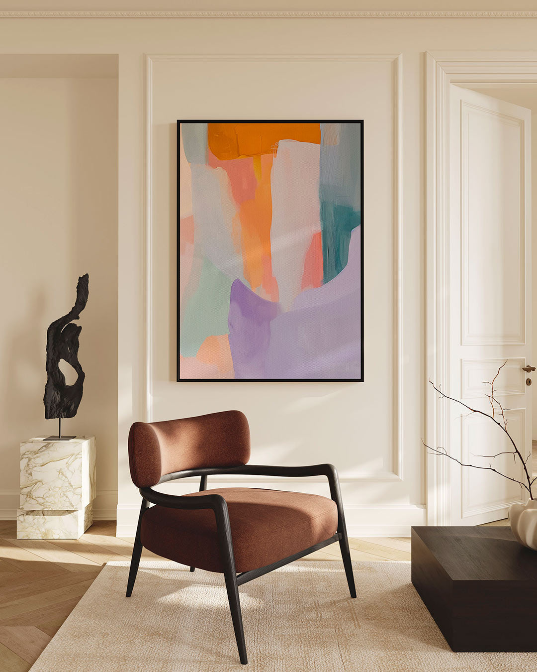 Kleurrijke vormen Kunstwerk
