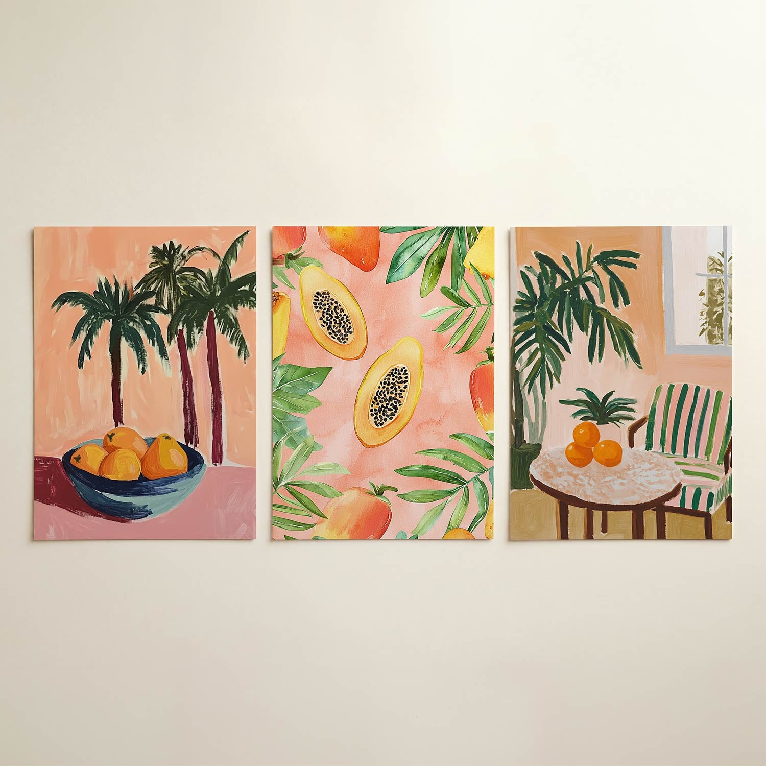 Tropische vruchten Posterset