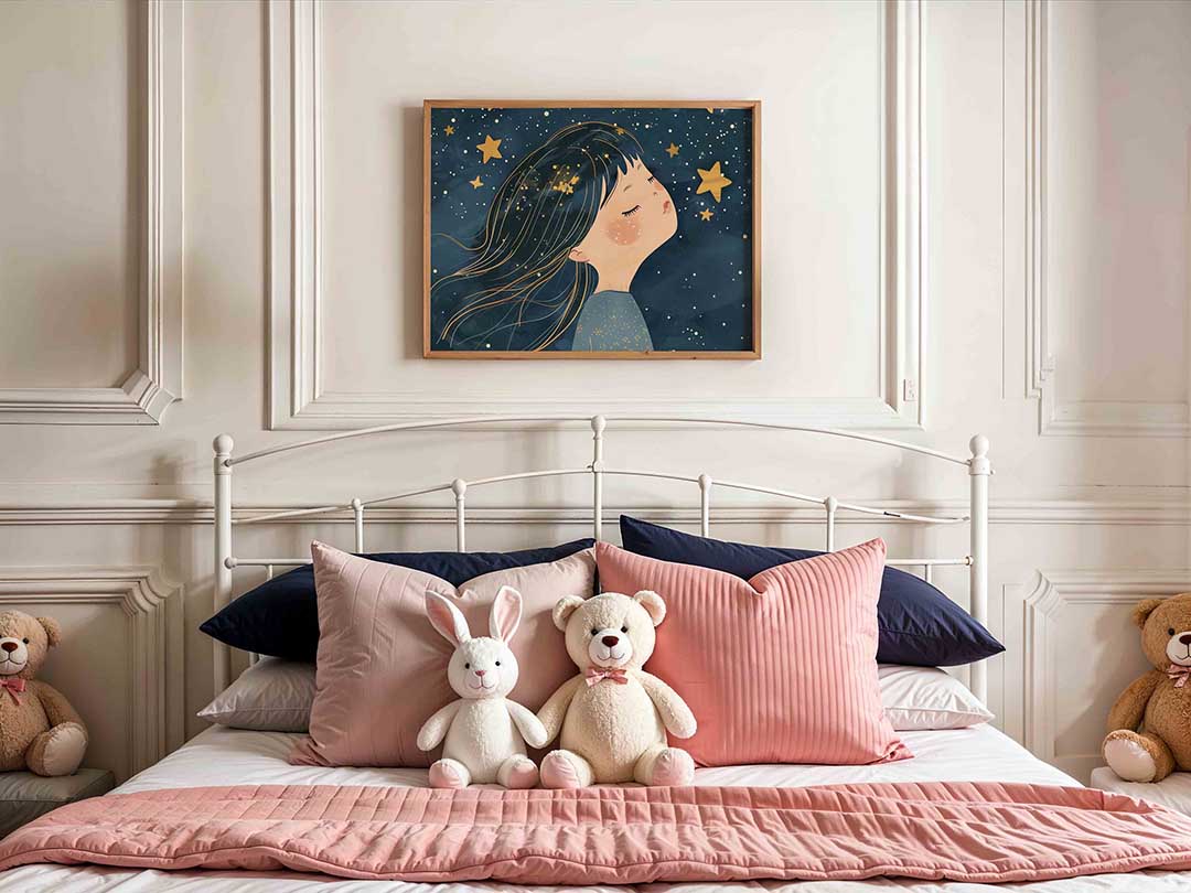 Sterrenhemel kind Poster