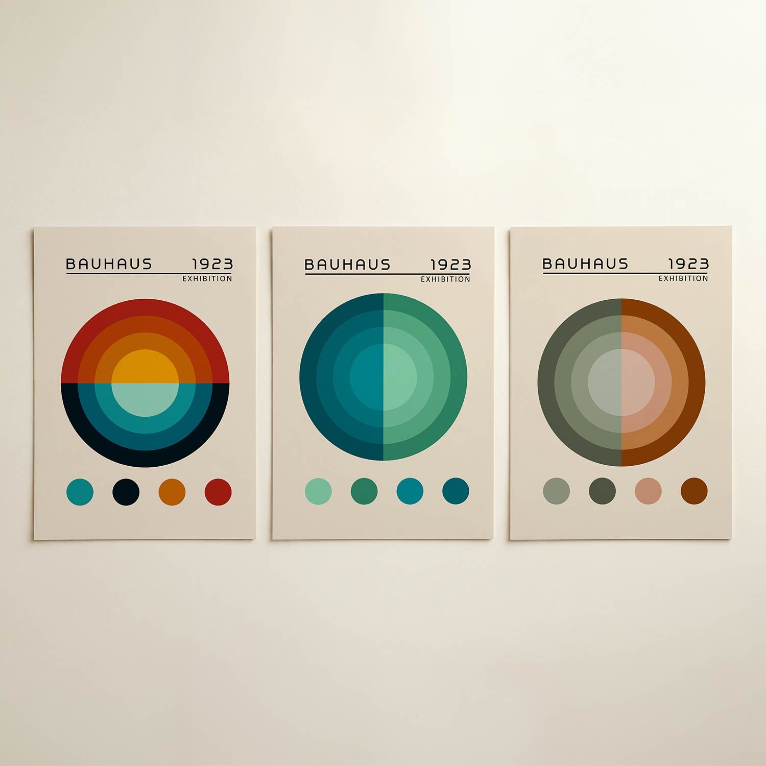 Cirkel en kleur Posterset