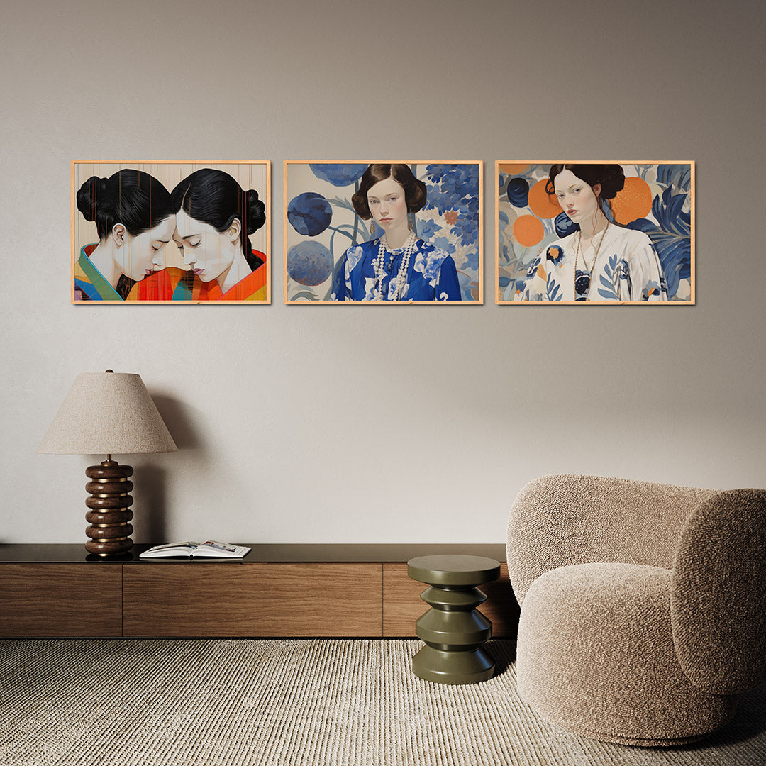 Symmetrische harmonie Posterset