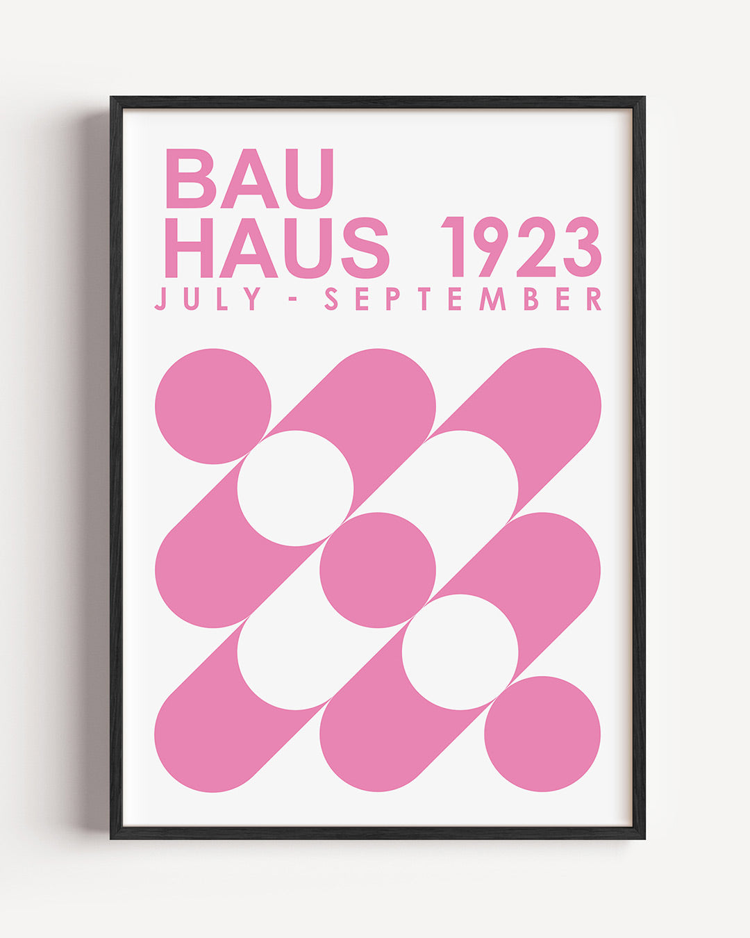 Roze cirkelpatronen Poster