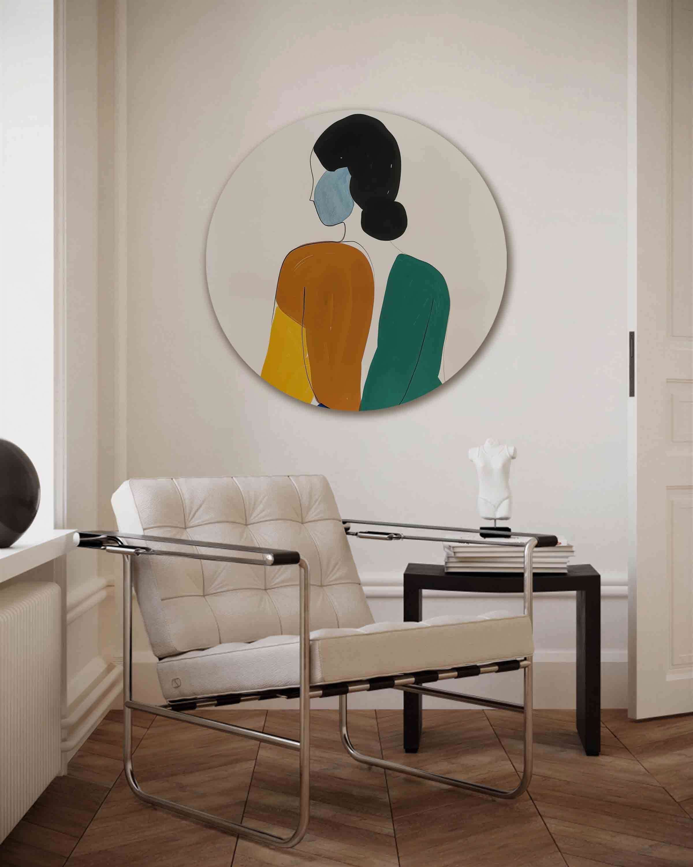 Abstracte figuur Muurcirkel