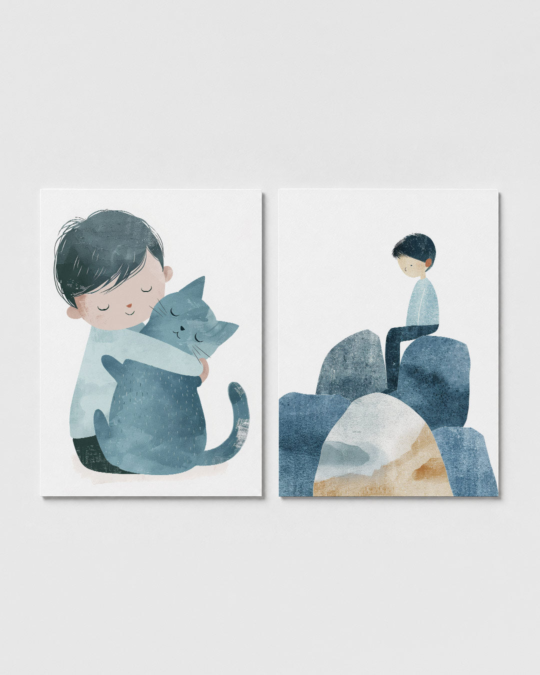 Knuffel in pasteltinten Posterset