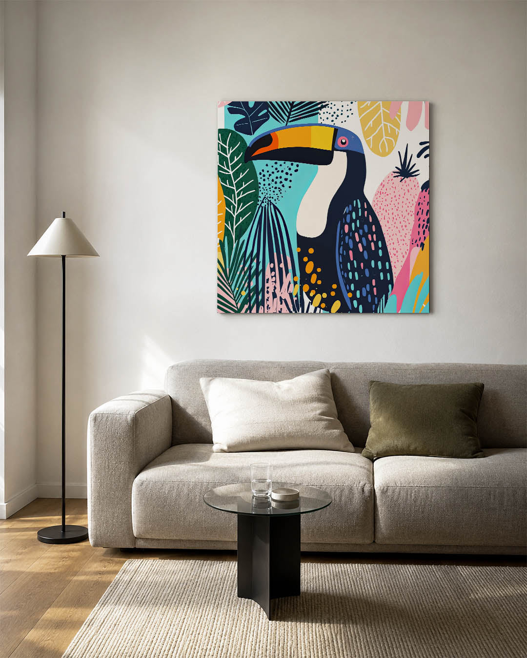 Vrolijke toekan illustratie Kunstwerk