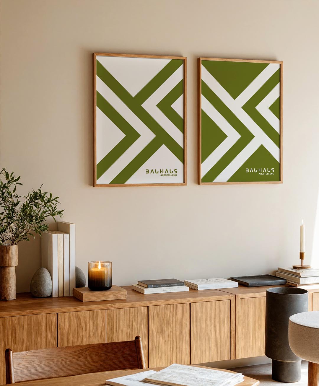 Lijnenspel en kleur Posterset