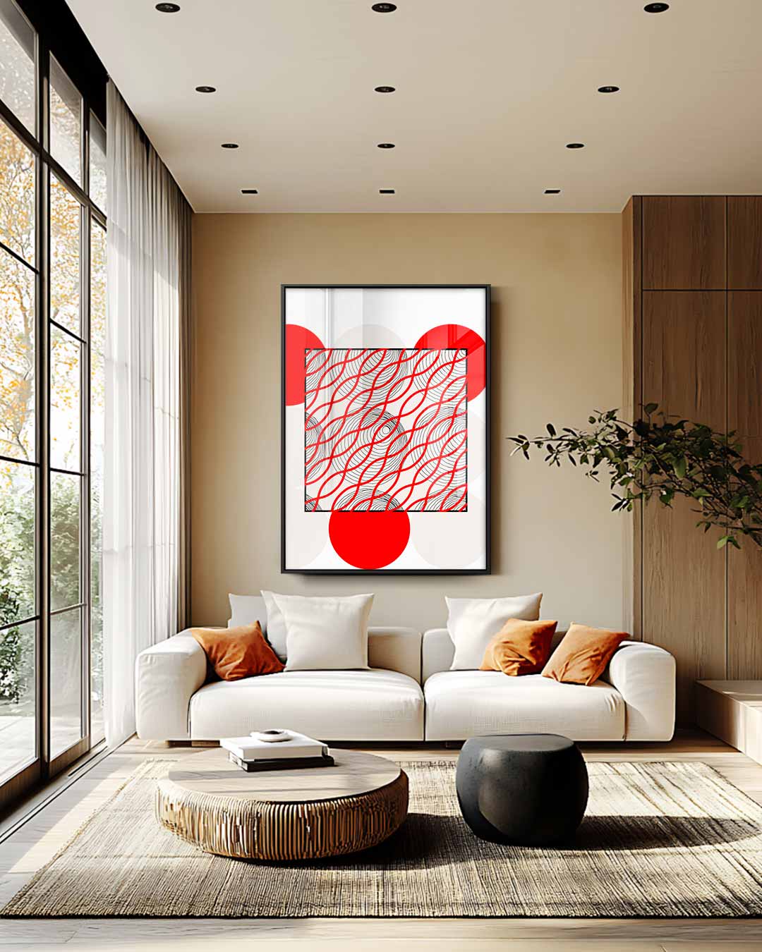 Vrolijk Vlechten Kunstwerk-canvas-dibond-plexiglas-wanddecoratie-WallArtistic