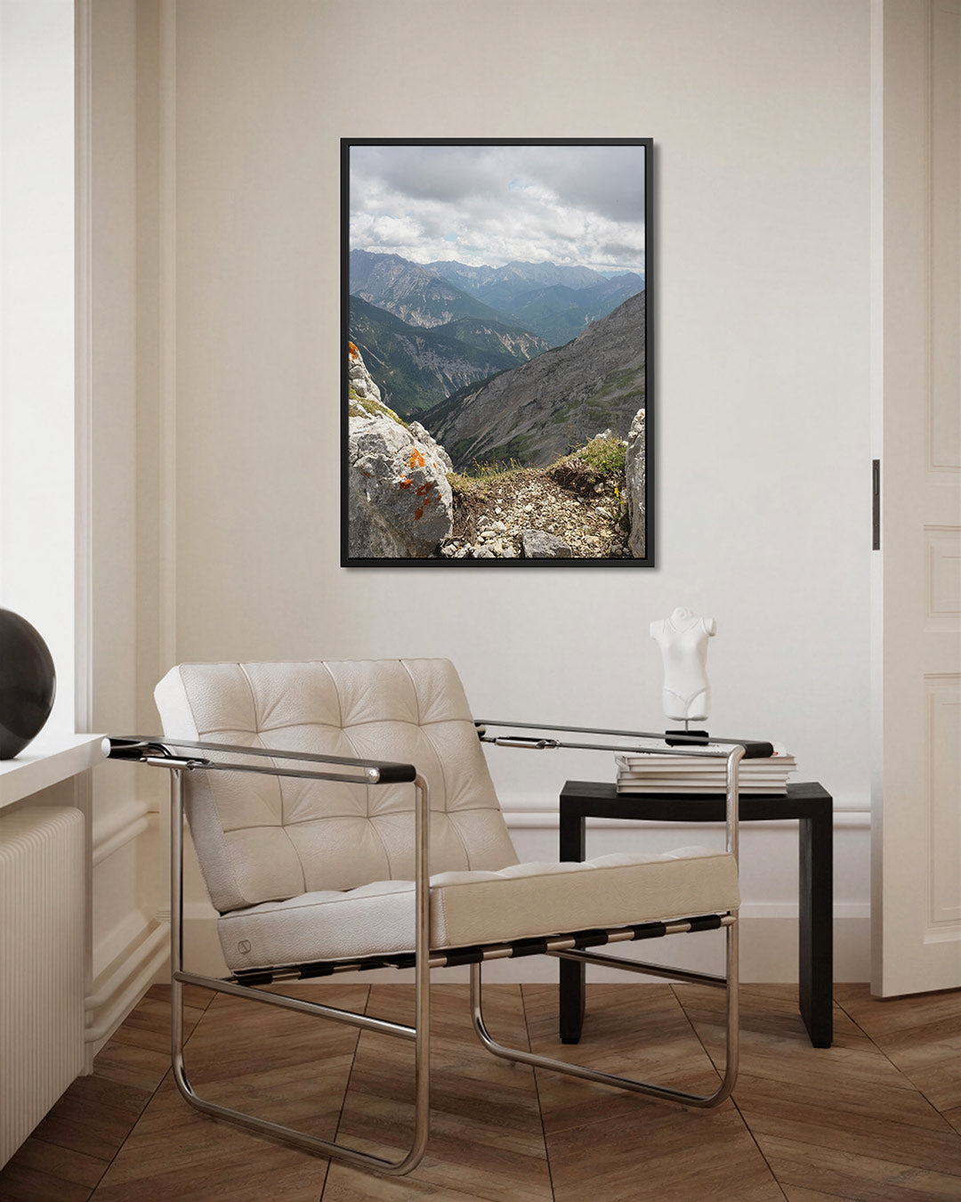 Berglandschap met rotsen Kunstwerk