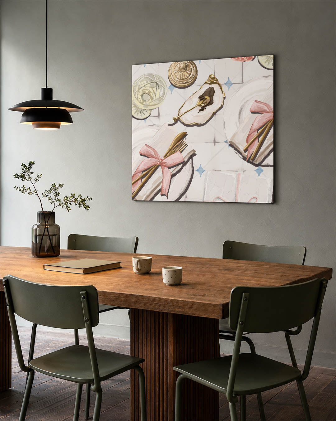 Elegante tafelscène Kunstwerk