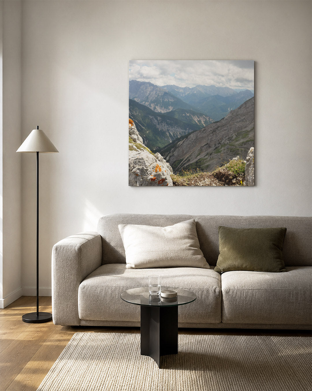 Berglandschap panorama Kunstwerk