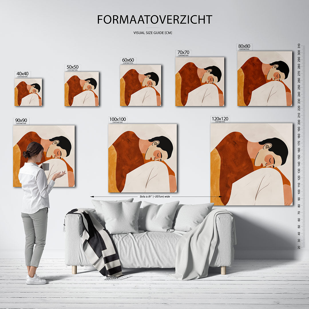 Gestileerde figuren Kunstwerk