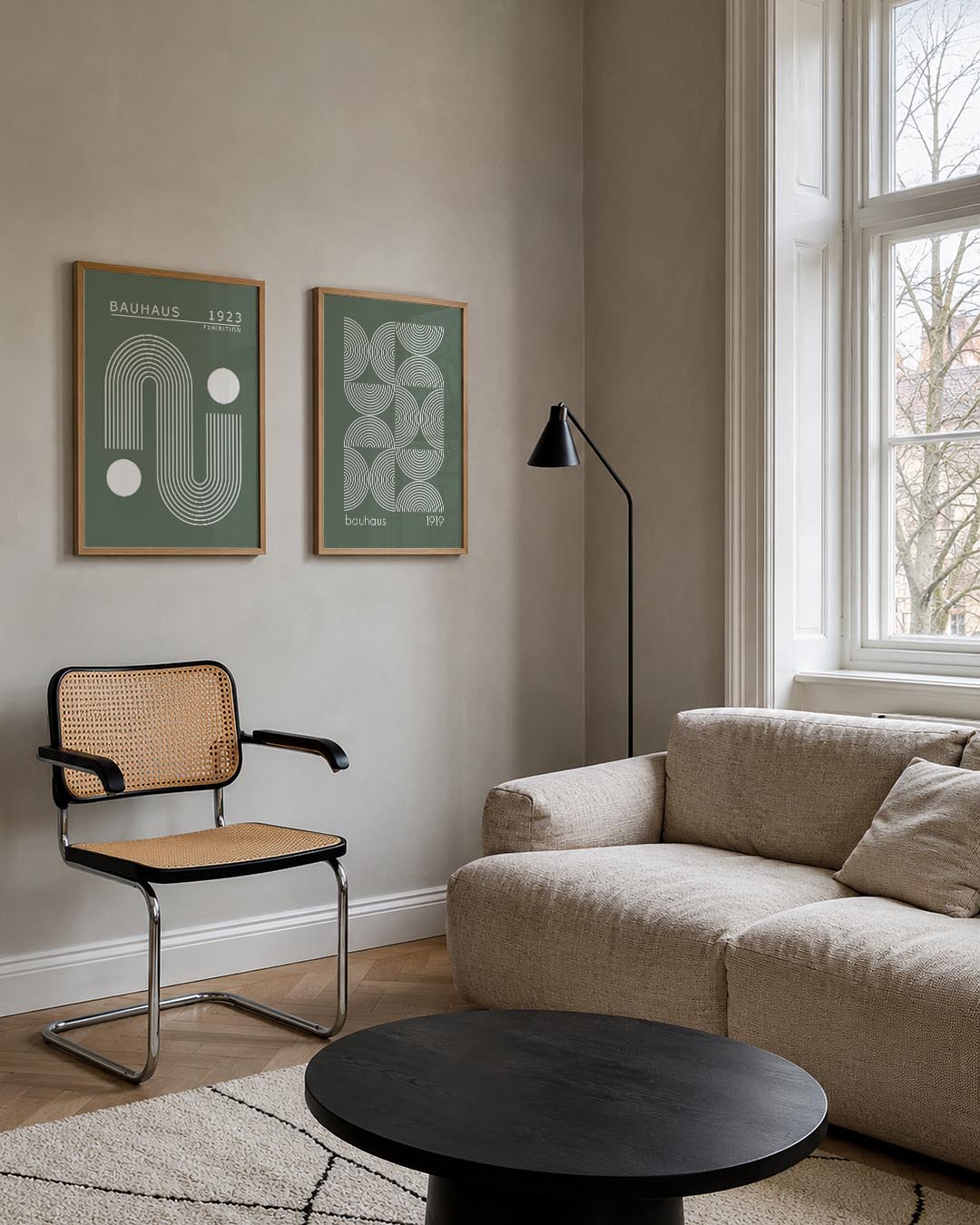 Lijnen en cirkelspel Posterset