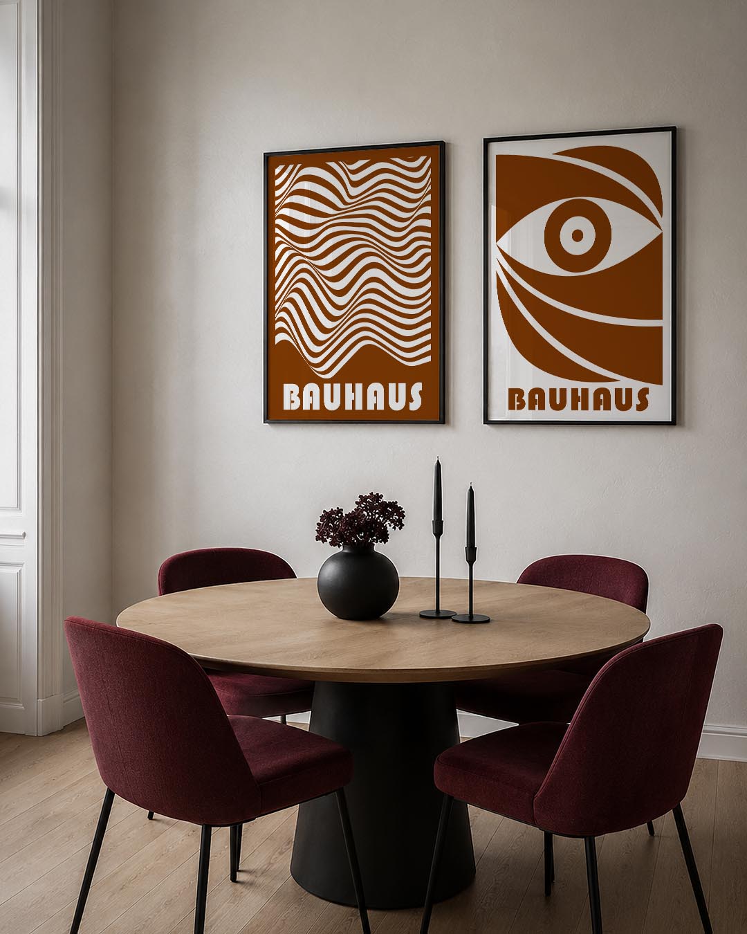 Golvend lijnenspel Posterset