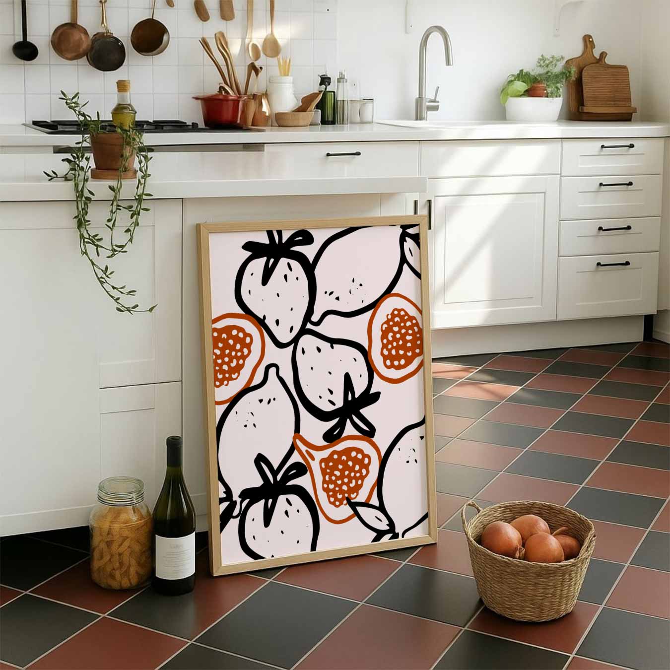 Fruitige Vibe Kunstposter-WallArtistic