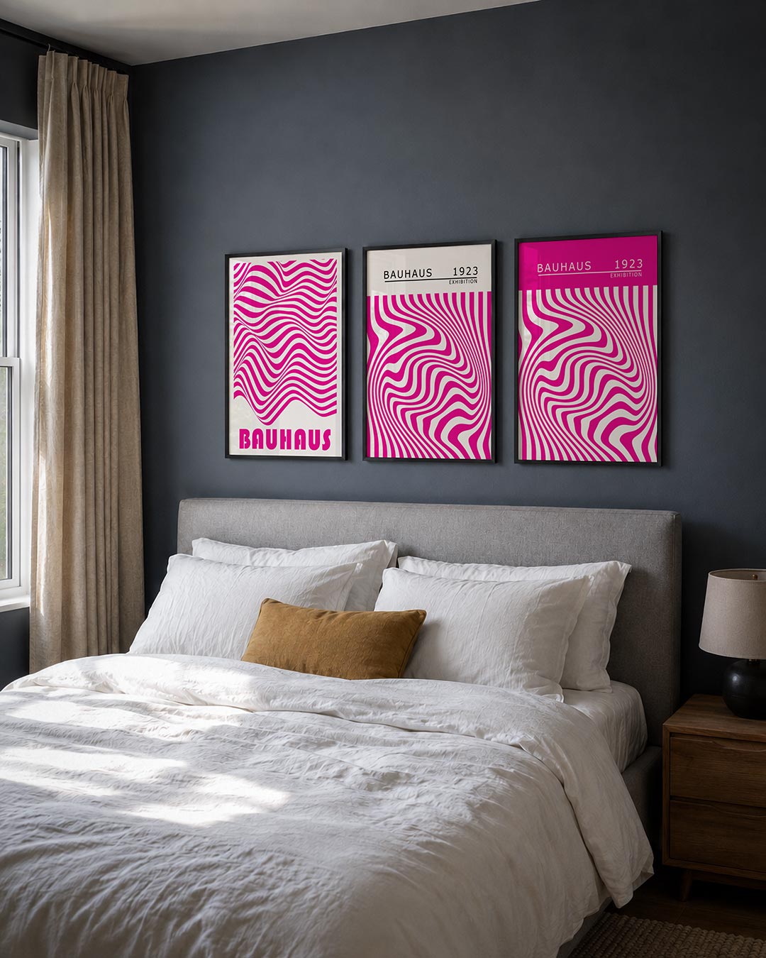 Golvend lijnenspel Posterset