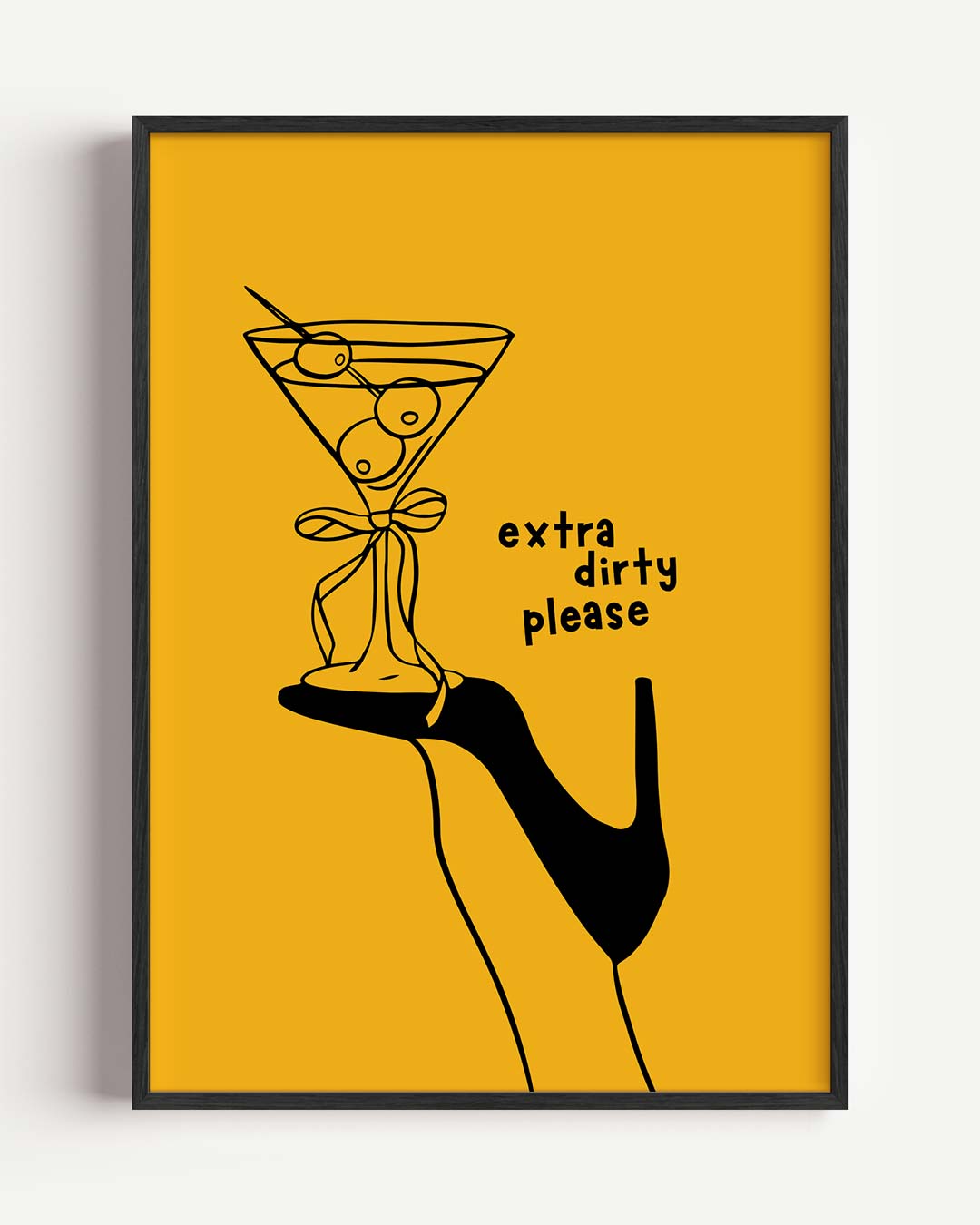 Elegant Drankje met een Knipoog Poster-WallArtistic