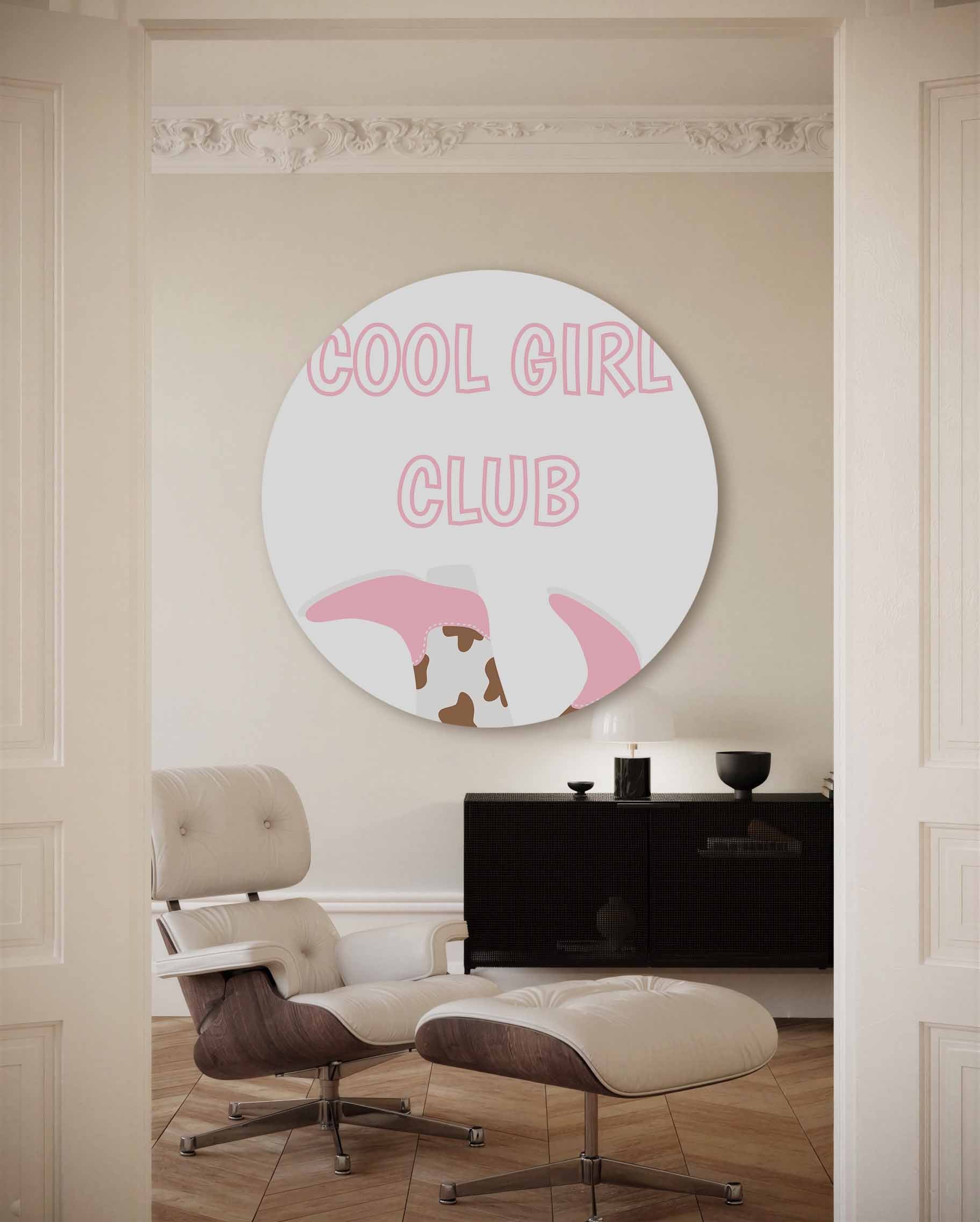 Cool girl club Muurcirkel