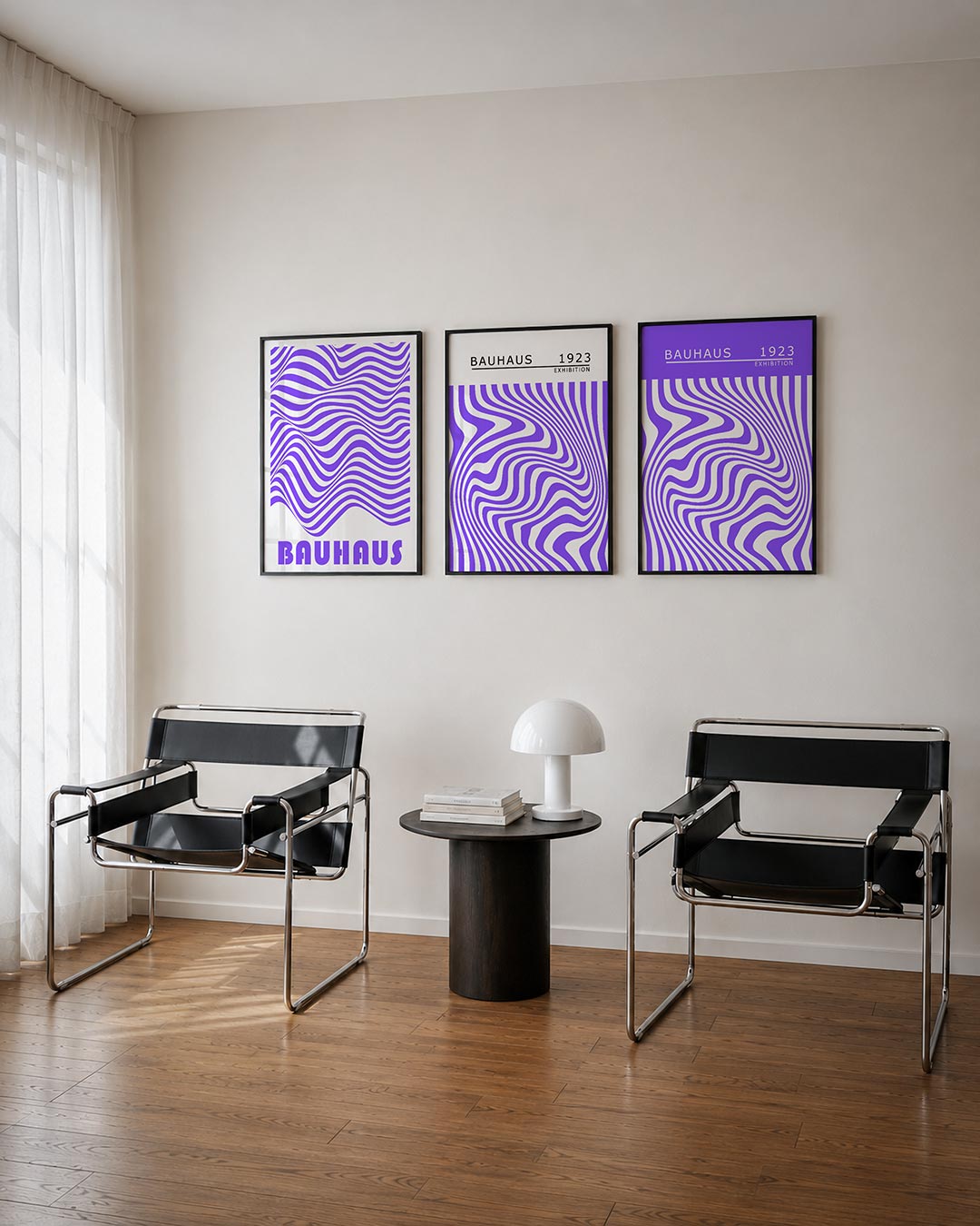 Golvend lijnenspel Posterset