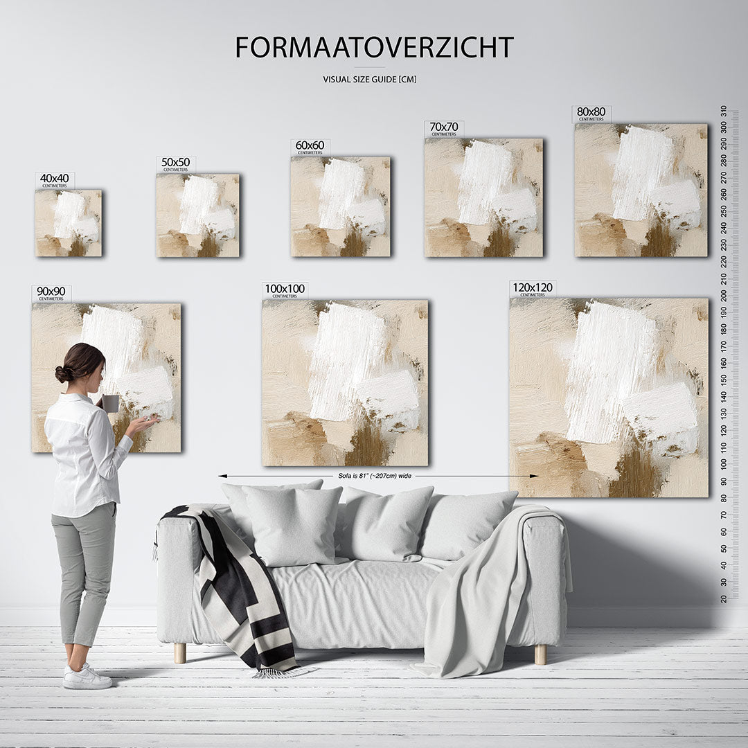 Neutrale vormen Kunstwerk