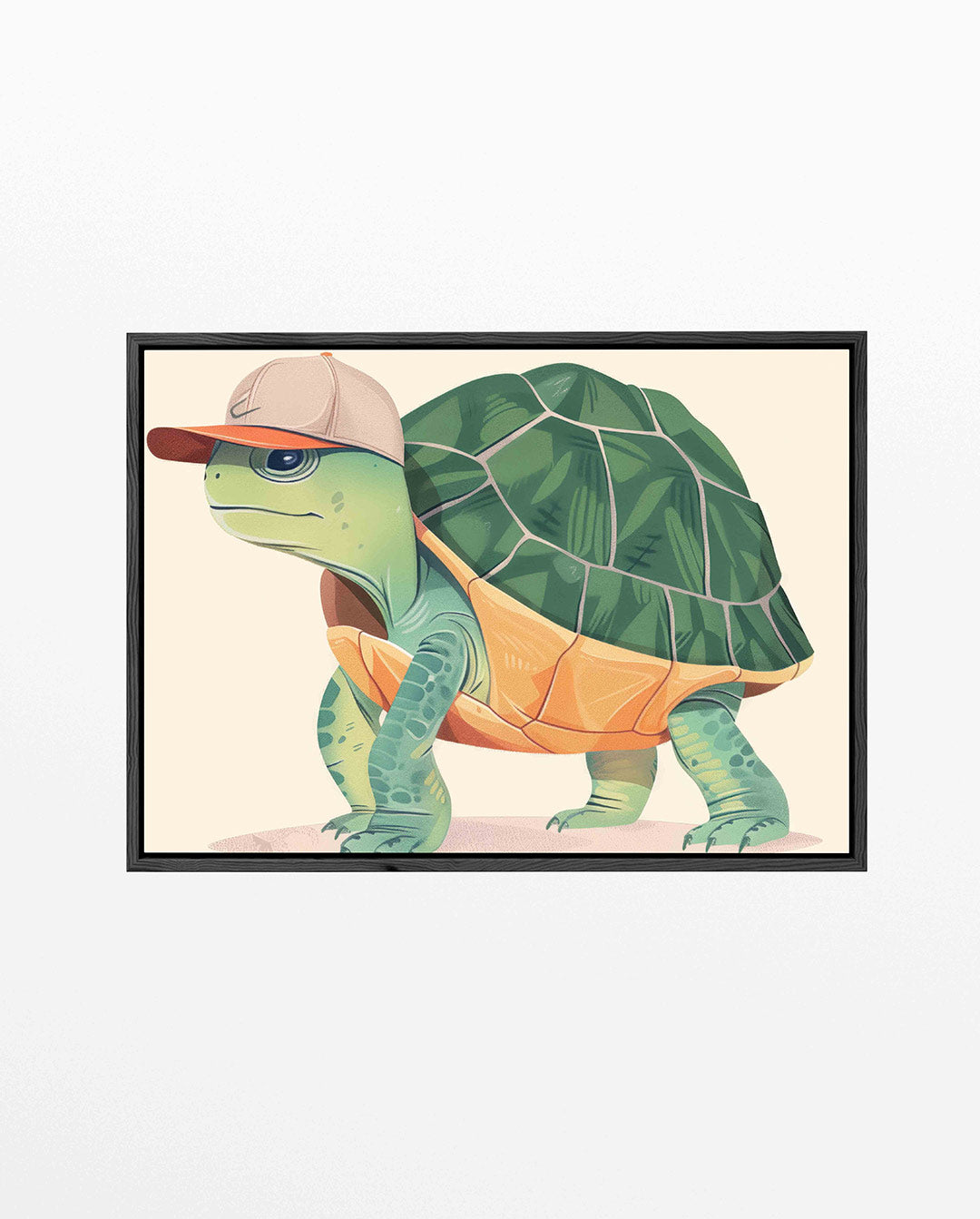 Speelse schildpad illustratie Kunstwerk