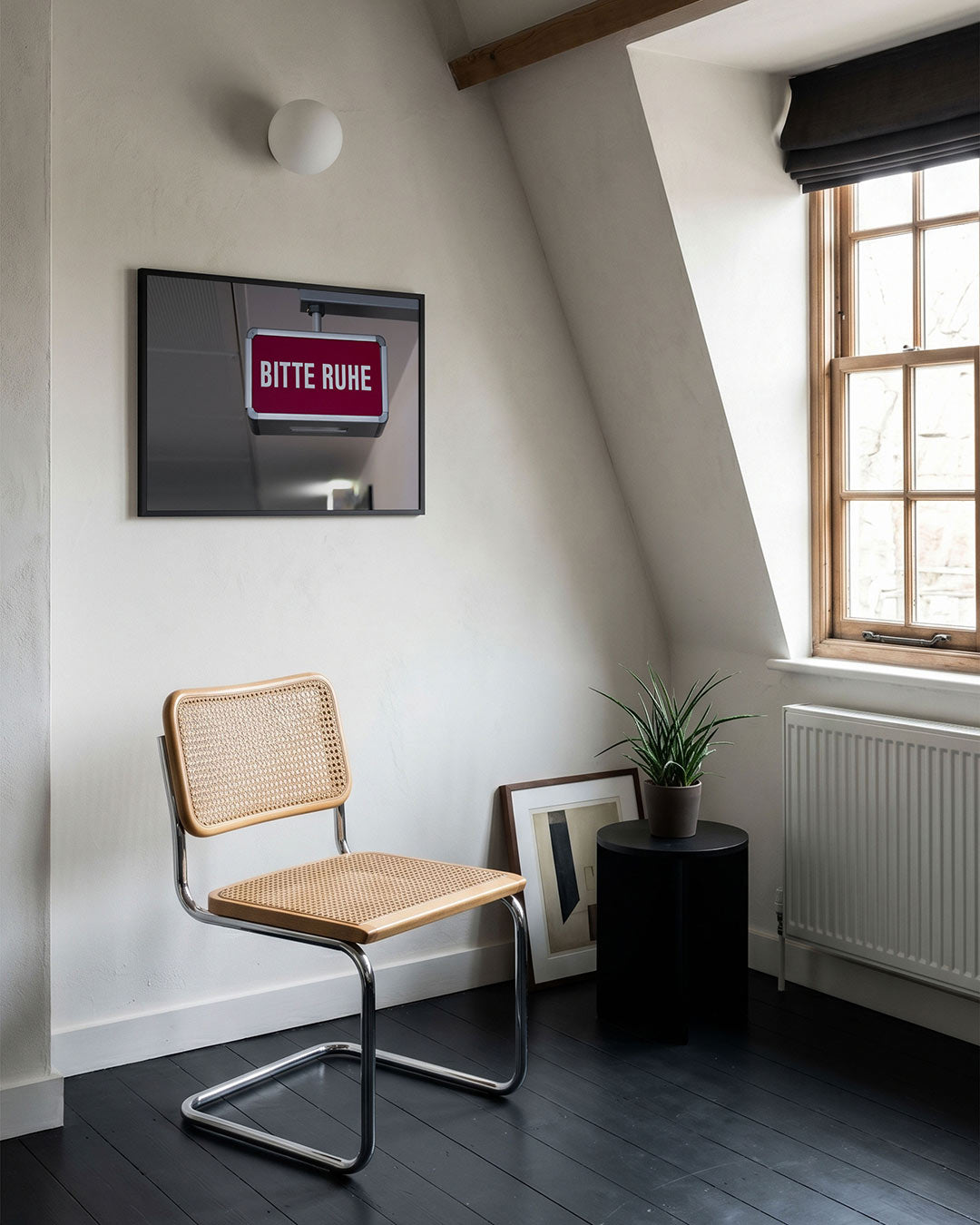 Rustig verzoek bord Poster