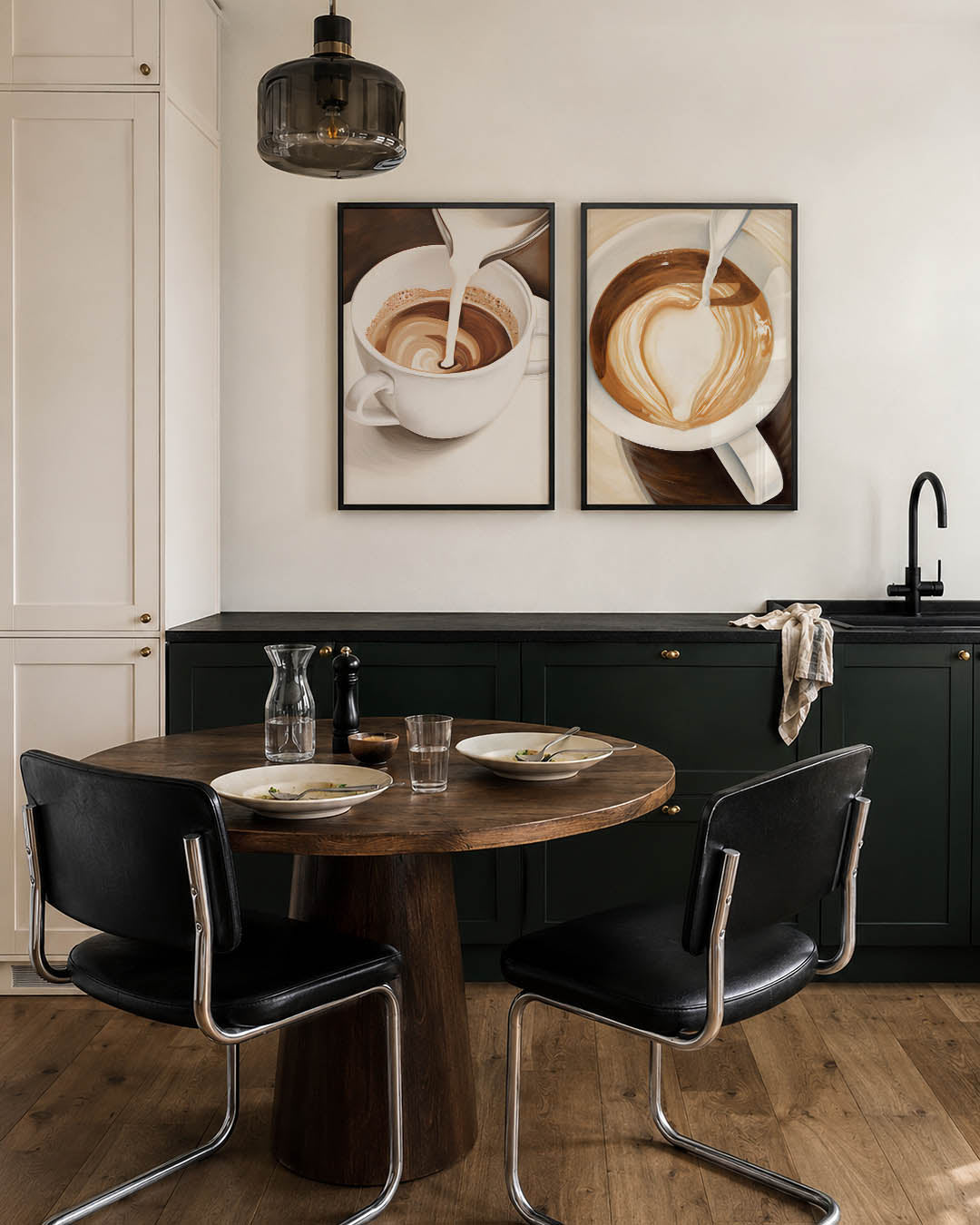 Koffie en melk Posterset