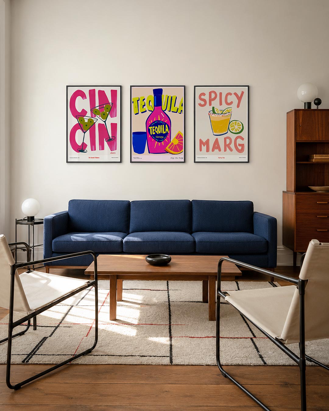 Kleurrijke cheers Posterset