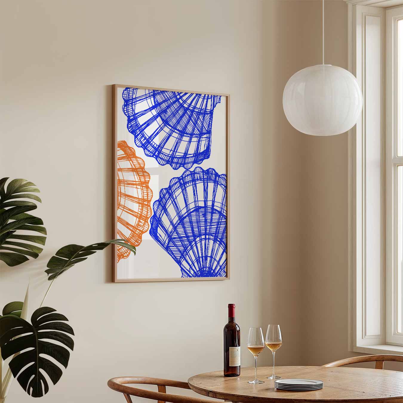 Zee- en Zomerstralen Poster-WallArtistic