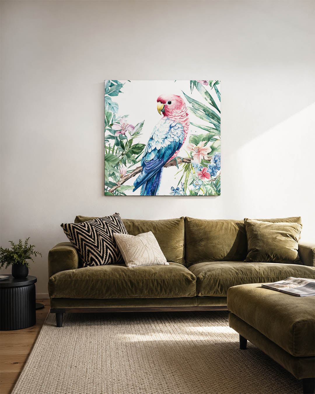 Vrolijke vogel illustratie Kunstwerk