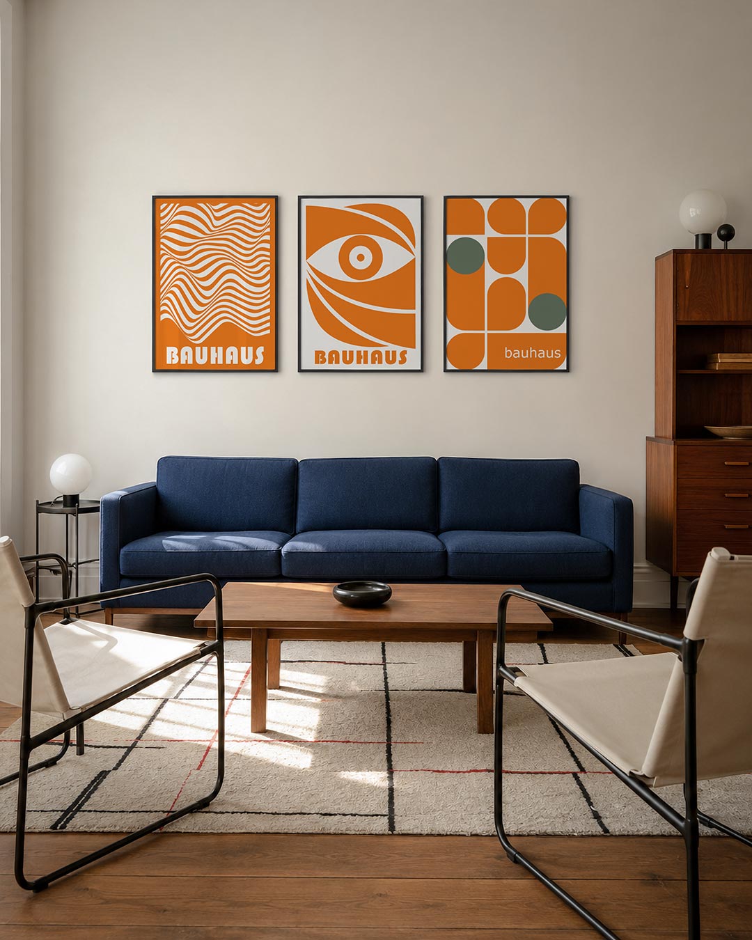 Golvend lijnenspel Posterset