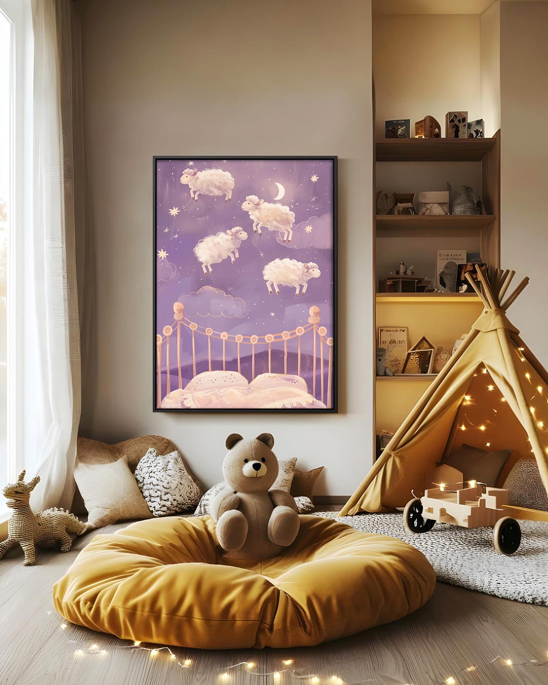 Dromerige slaapkamer Kunstwerk