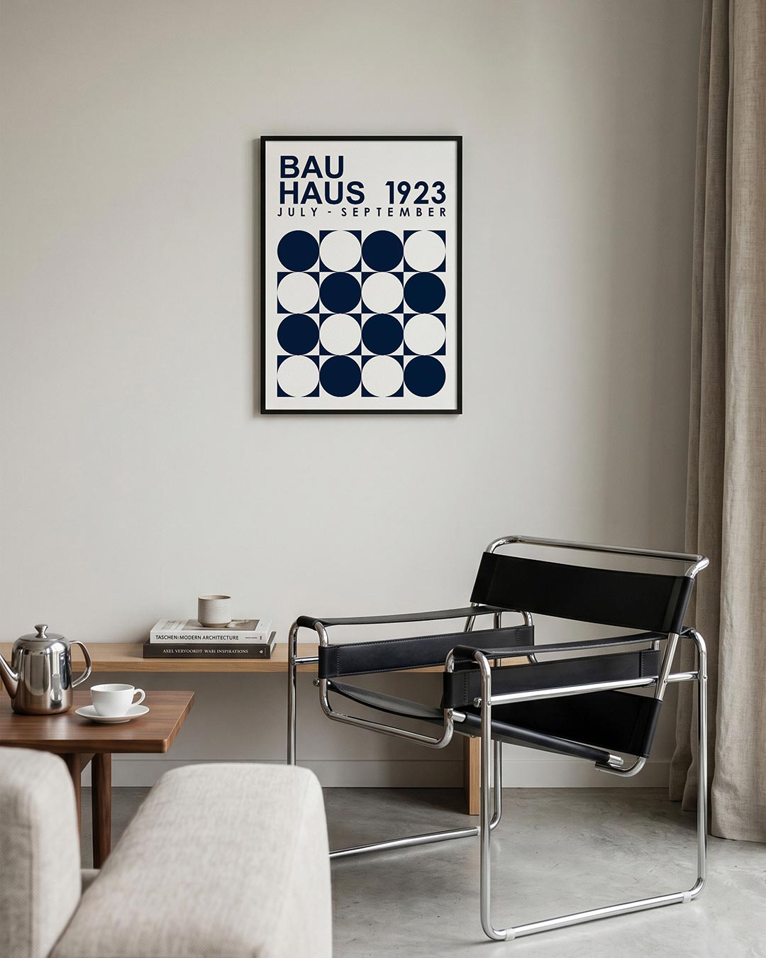 Cirkelpatroon en tekst Poster