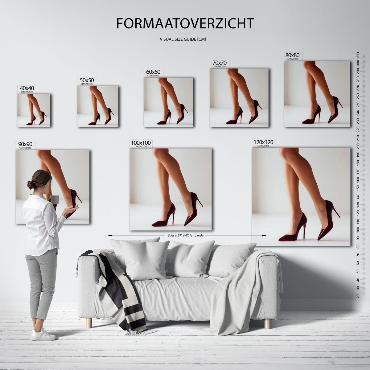 Elegante hakken Poster