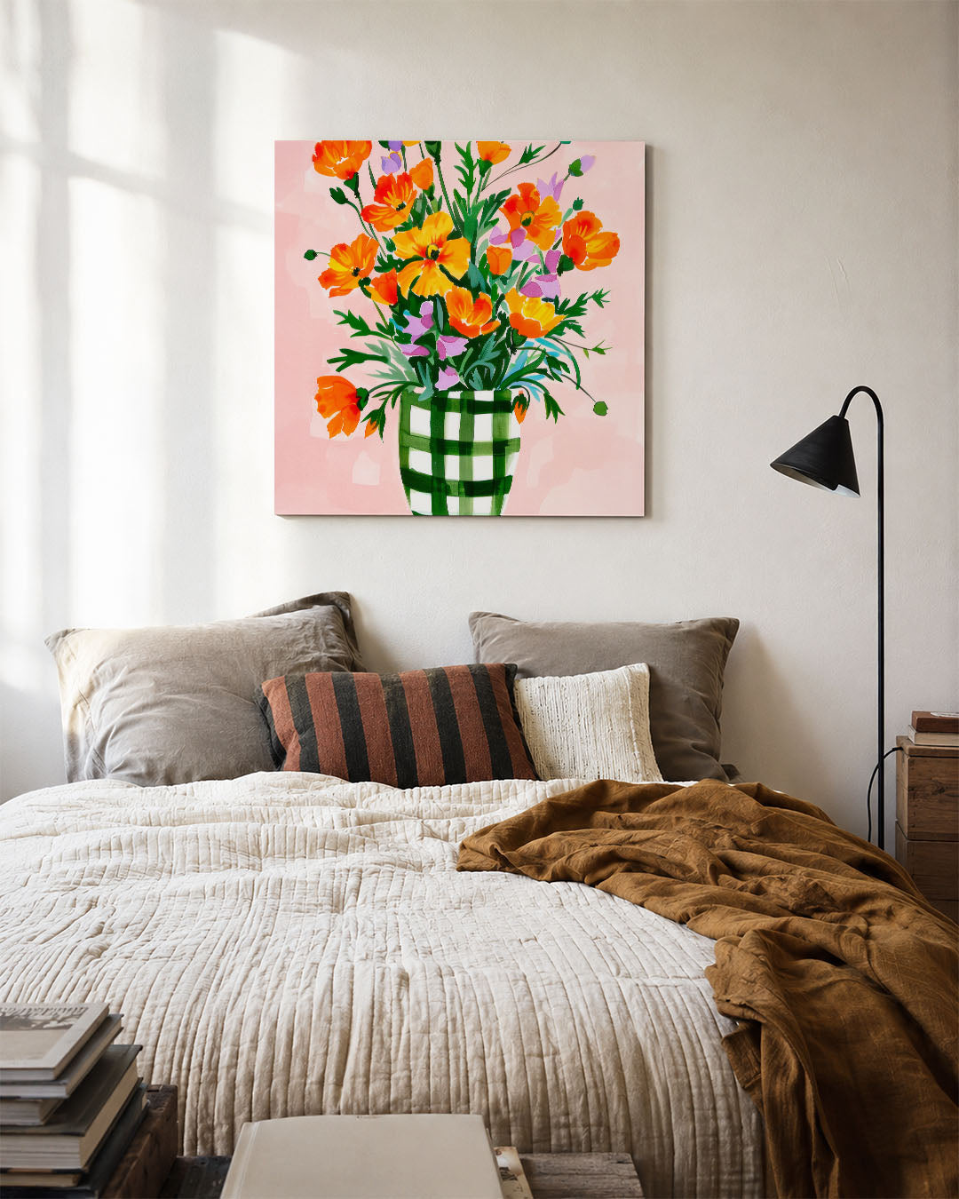 Bloemrijke compositie Kunstwerk