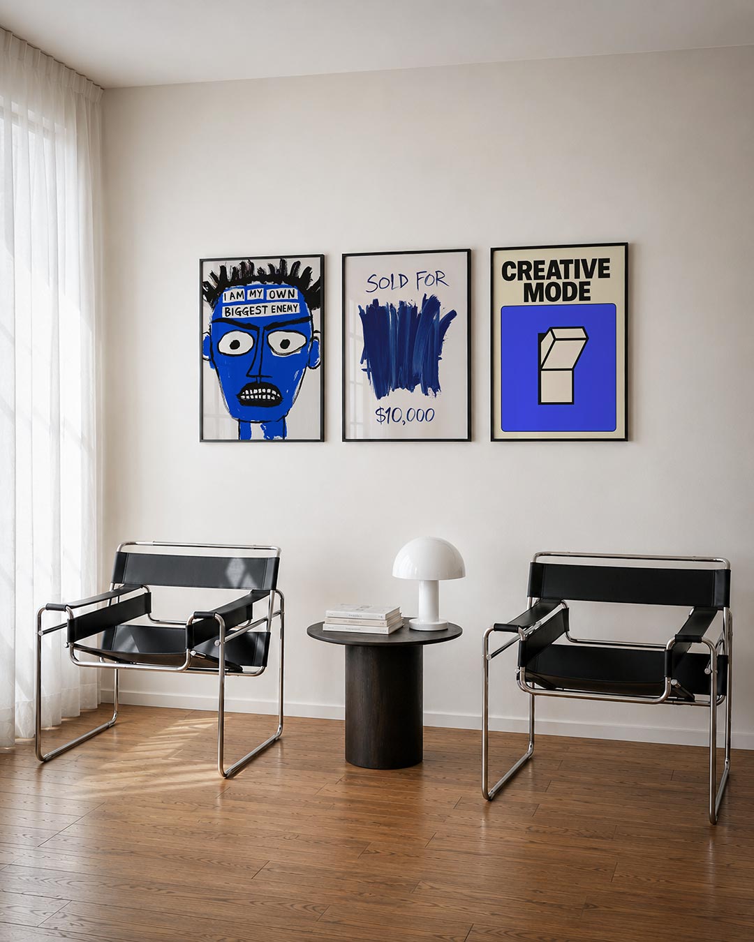 Expressieve gezichtsuitdrukking Posterset