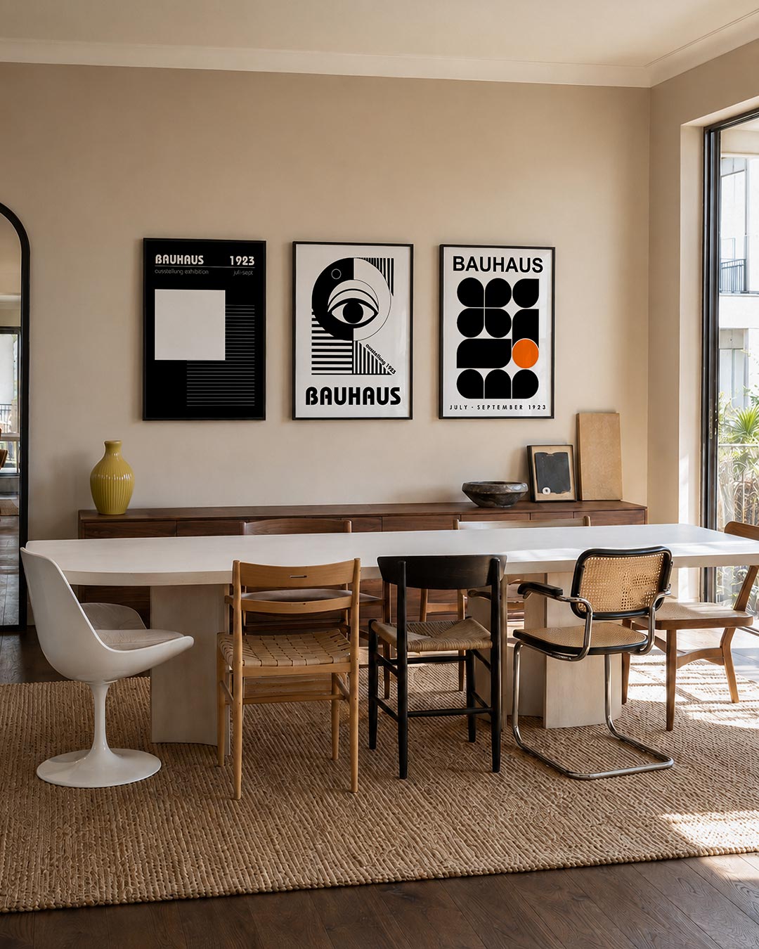 Lijnen en vlakkenspel Posterset