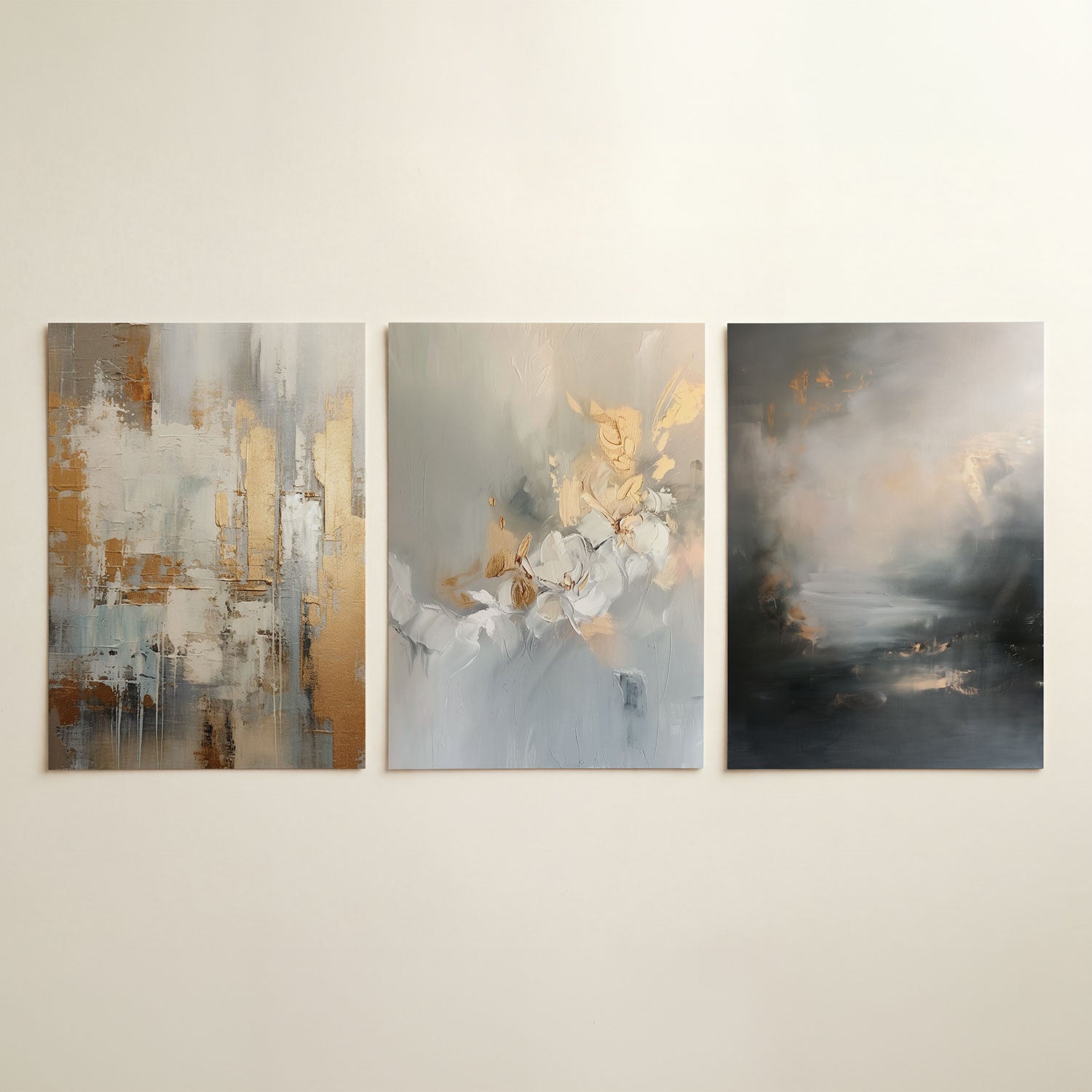 Gouden textuurvlakken Posterset