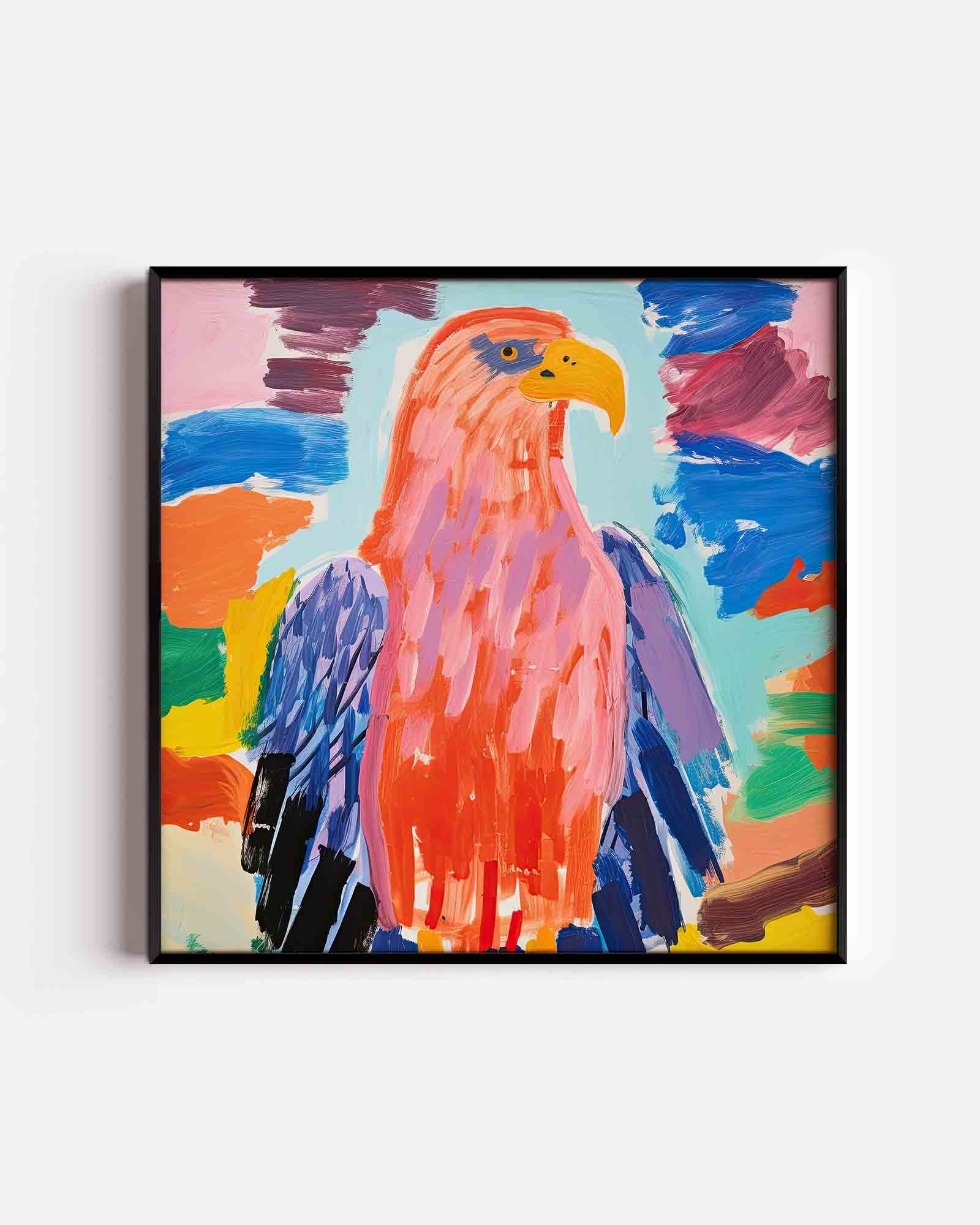 Gekleurde vogel Poster