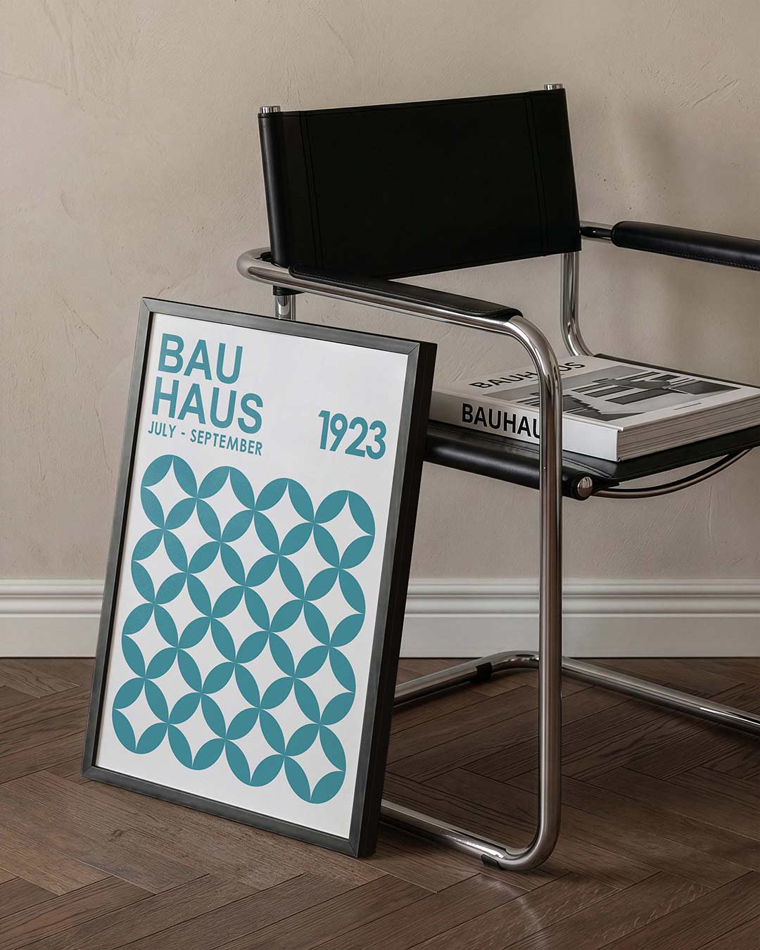 Cirkelpatroon en tekst Poster