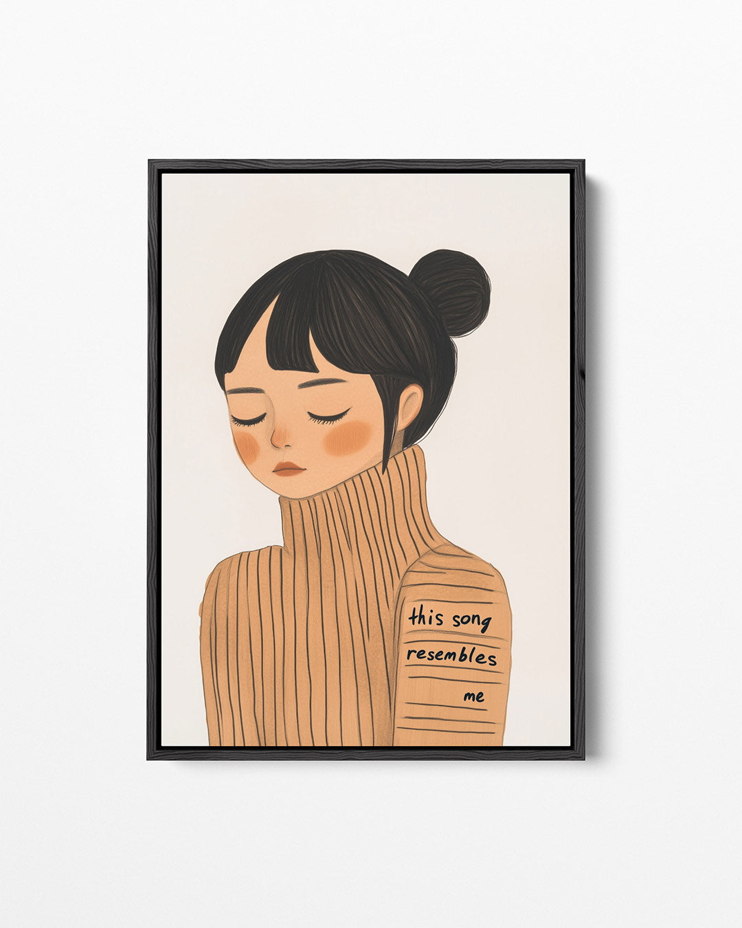 Dromerige portret illustratie Kunstwerk