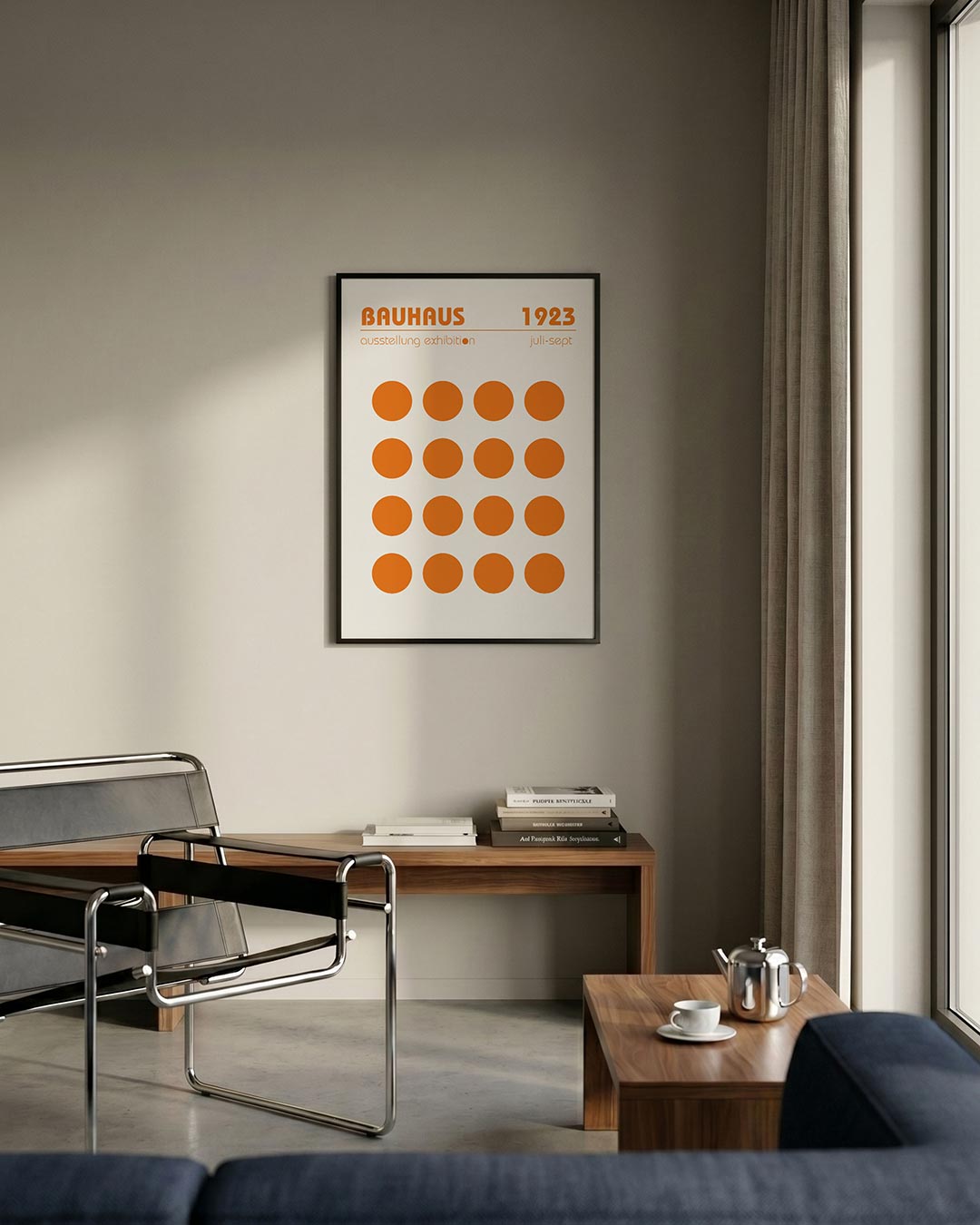 Cirkelritme oranje Poster