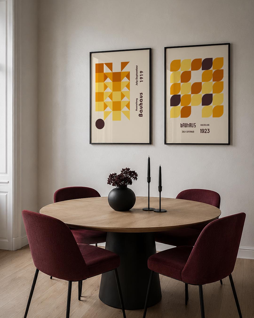 Vorm en kleurenspel Posterset