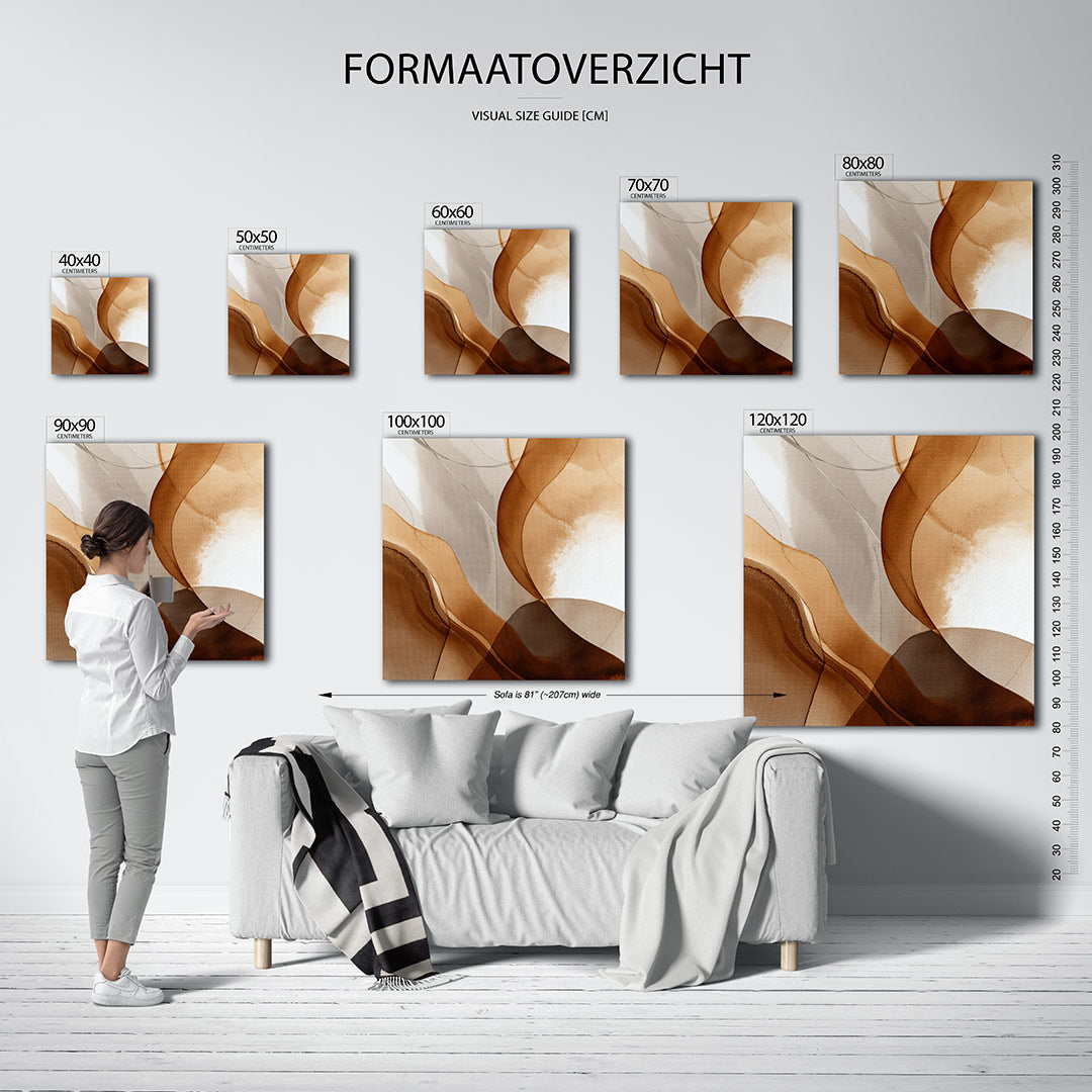 Organische vormen Kunstwerk