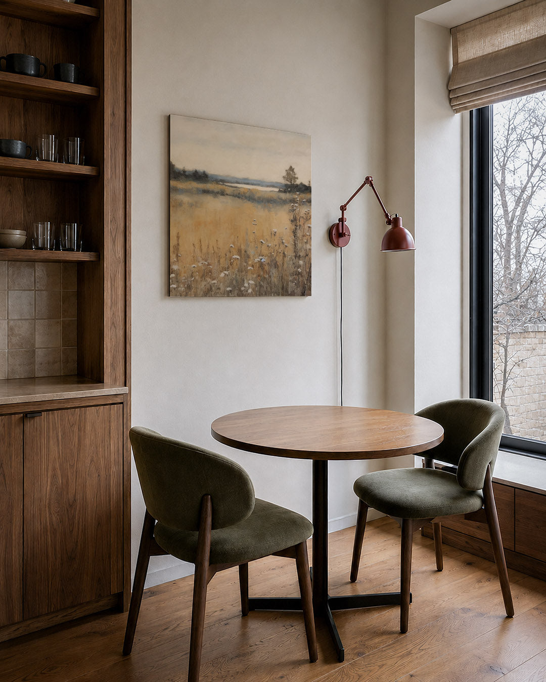 Rustige landschap weergave Kunstwerk
