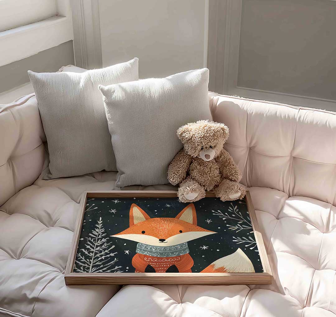 Vos met sjaal Poster