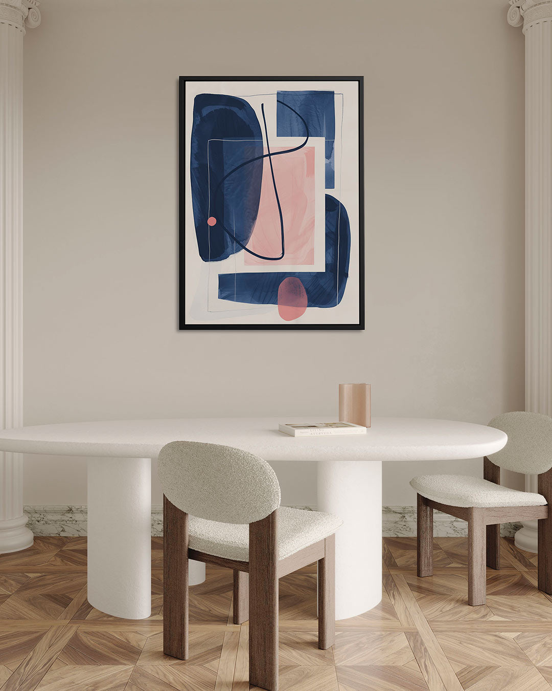 Geometrische vormen compositie Kunstwerk